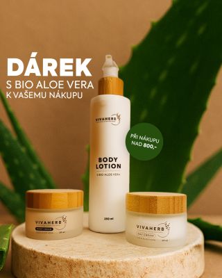 🎁 Dárek k nákupu! Na e-shopu ambeauty.cz teď získáte při nákupu nad 800 Kč přírodní kosmetiku Vivaherb s BIO Aloe vera...