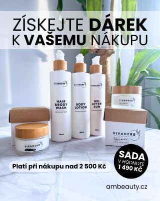 Sada Vivaherb k nákupu zdarma! 🎁 Při objednávce nad 2 500 Kč na ambeauty.cz získáte sadu Vivaherb v hodnotě 1 490 Kč jako...